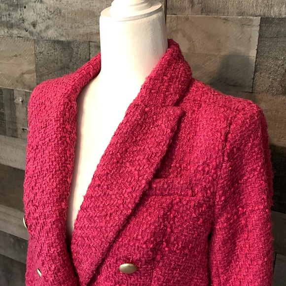 Nine West Double Breasted Tweed Blazer - Picture 6 of 16